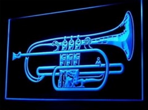 Horn Music Lessons LED Neon Sign